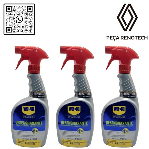 RN 911887-K3 911887 Desengraxante Spray Para Limpeza Pesada 946ml Wd-40 1